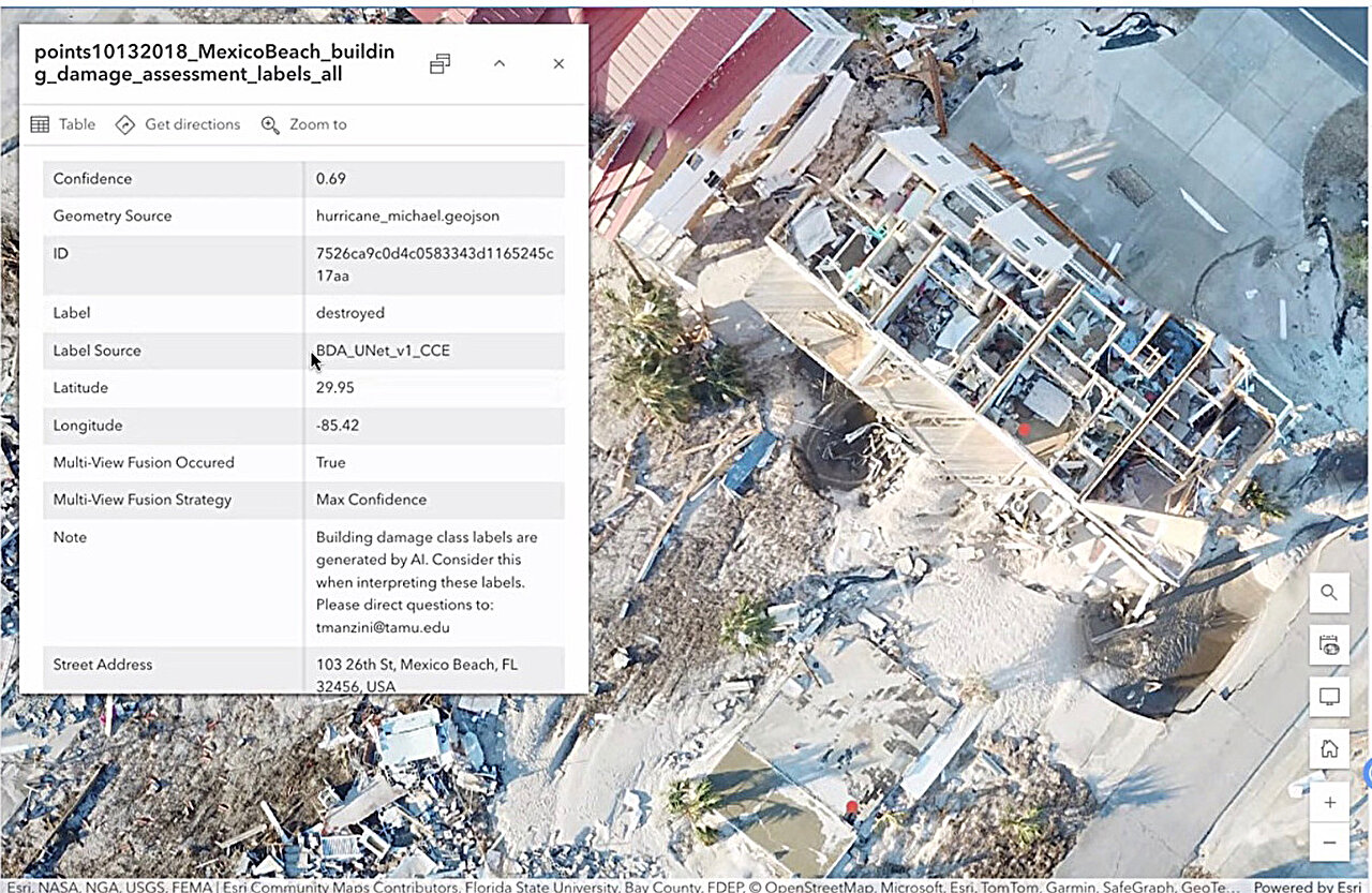 Ai Tool Transforms Drone Images IMAGES INTONT DISASTER AREA MAPS For Responders